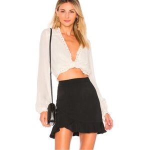 Superdown Women's Ruffle Mini Skirt Size XS